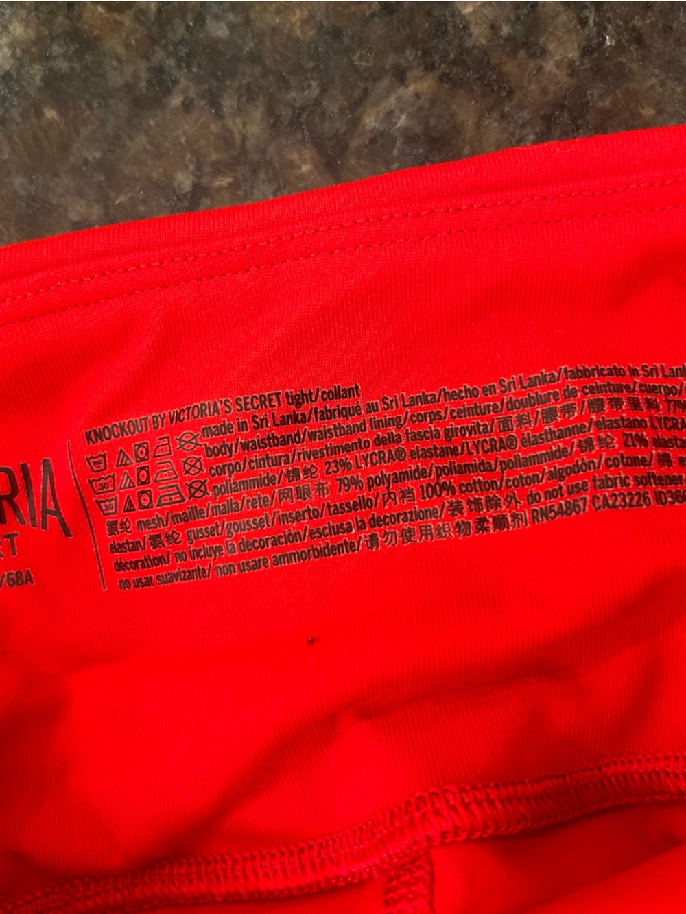 Victoria's Secret Knockout Leggings with Crisscross Mesh Detail - Picture 4 of 7